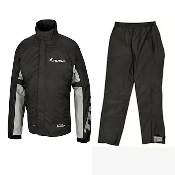 Vedenpitävä moottoripyöräpuku sadehousuihin black XL