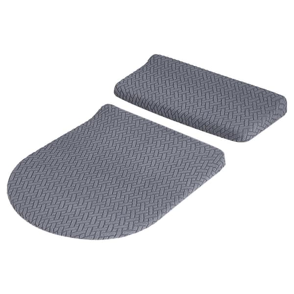 Toalettlocksskydd och toalettcisternlocksskydd, stretchskydd, ersättningstillbehör Dark Gray