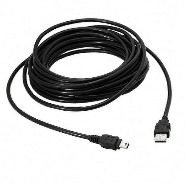 10ft PS3 Controller Opladerkabel til Playstation 3 Trådløs DualShock CECHZC2U USB Opladerledning Black