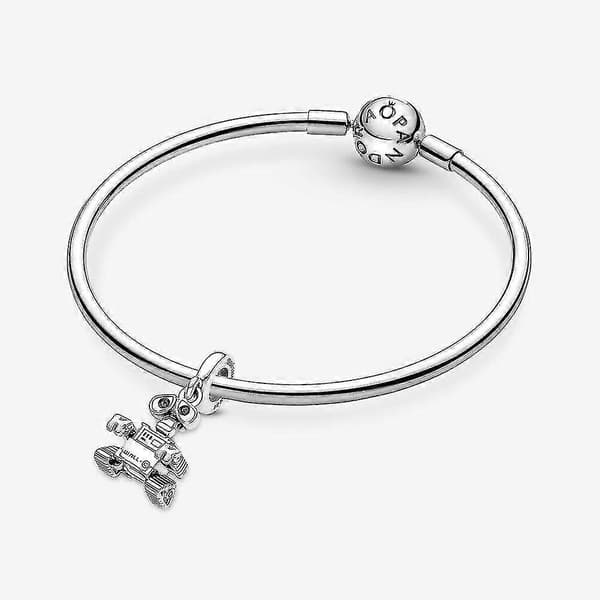 S925 Pixar Collection Wall-E Charm, Genuine Disney and Pandora with box