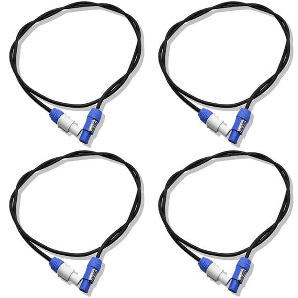 4 stk 1M AC strømkabel for Beam Moving Head Light Beam 5R/7R Moving Head Light Forlengelse Powercon-kabel