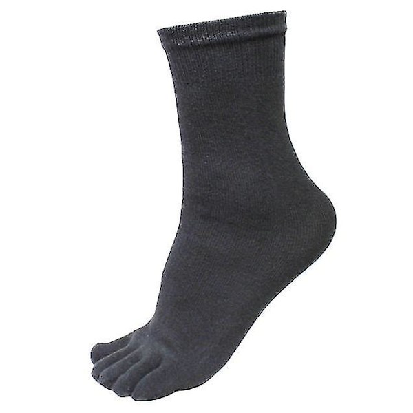 5 Par Herr Sport Löpning Five Finger Toe Strumpor Elastiska Korta Soild Strumpor Dg Gray
