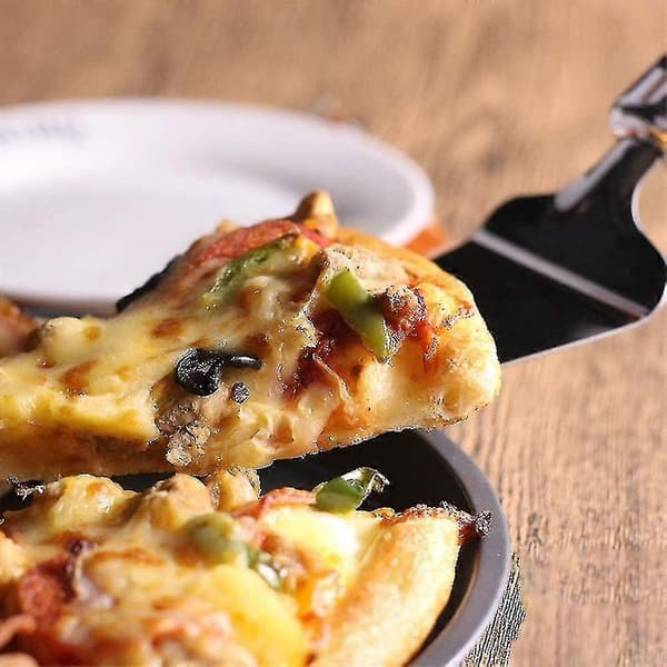 4 stk kake pizza pai server, kutter, skivedeler, kuttespatel, snu, dobbeltbladet design, myk PXCL