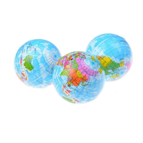 40 stk. Globe Stressbold Verden Jord Stressbolde, 7,6 cm 6,3 cm Mini Skum Stressbolde til Voksne