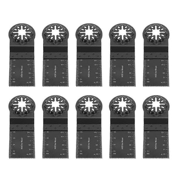 Oscillerende savklinger 10 stk Multiværktøjsklinger med Starlock-interface 34mm 40mm Skæredybde