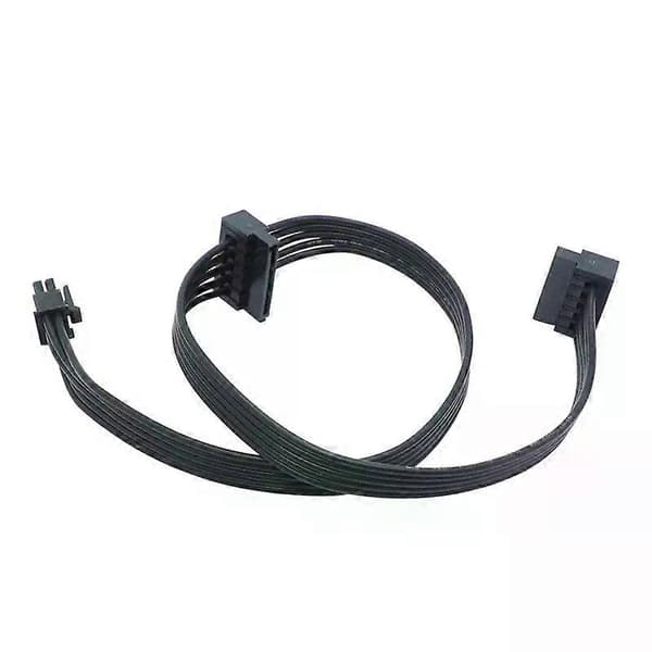 Mini 6-pin til 2 SATA 15-pin strømforsyningskabel for Dell Vostro 3070 3670