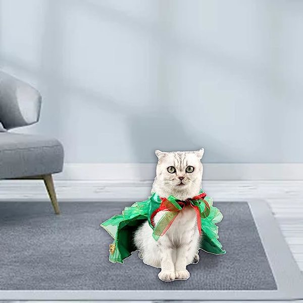 Husdjurskläder för medelstora hundar Sommarfest Julgranskostymutställningsdräkt Katt Gröna husdjurskläder för små hundar Handesignerlook