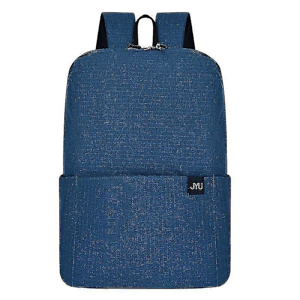 Casual Kvinnor Män Vattentät ryggsäck Bärbar Reseskola Laptopväskor Studentryggsäck Flerfärgad Kvinnlig dragkedja Ryggsäckar Dark Blue