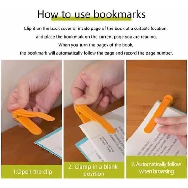 Smart bokmärke, 3 st silikonbokmärke, boktillbehör för läsälskare, elastiskt flexibel läsälskare bokmärke