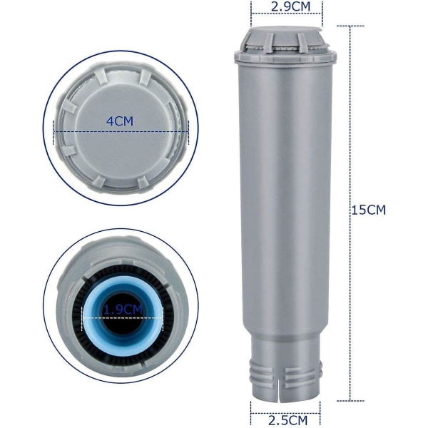 2stk vannfilter til Melitta/krups Claris F088 F088 01/siemens Tcz60003/aeg/neff/bosch Tcz6003 kaffemaskiner