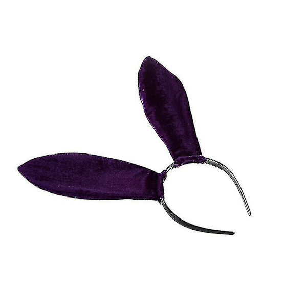Plys Bunny Ears, Halloween Bunny Ear Pandebånd Spring Bunny Ear, Til påske Halloween Jul Cosplay Party Favor PURPLR