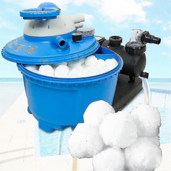 700/500/200g 1 påse filtersand kvartssand sandfilter bomullspoolfilterbollar