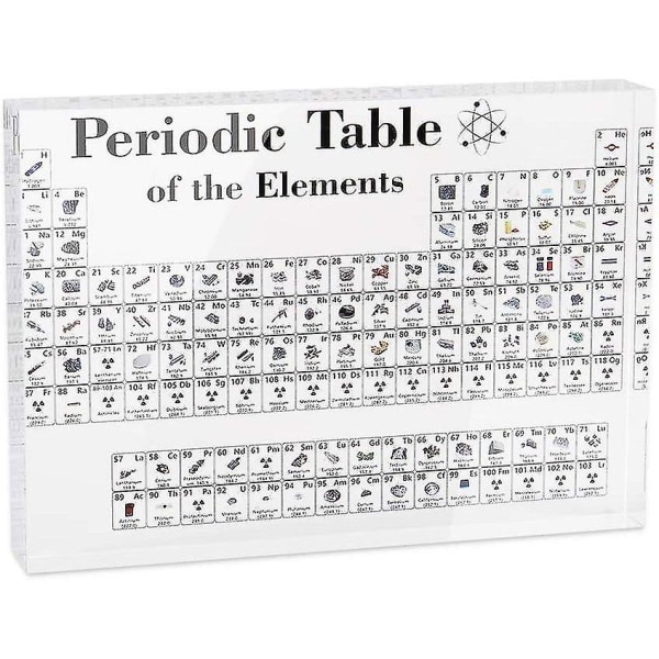 Periodiska systemet för de kemiska grundämnena gjorda av akryl, periodiska systemet representation