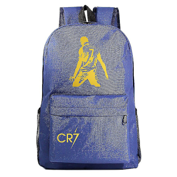 Cr7 ryggsäck USB laddning för pojkar och flickor, skolväskor för laptop med stöldskydd, resemochila 5