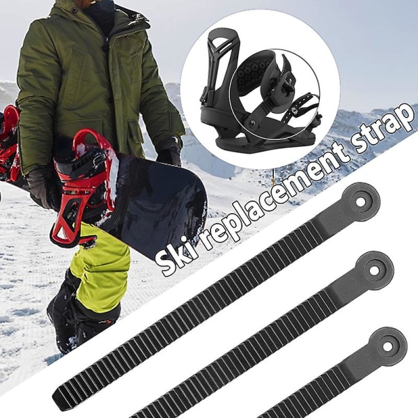 Snowboard ankel Stige bindingserstatning Solid universal enkel installasjon Ankel stropp Snowboard bindingsdeler 4pcs