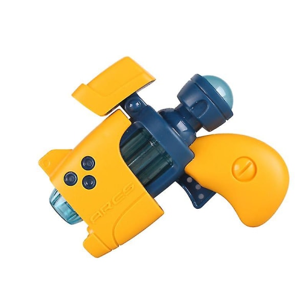 Lasten sähkökäyttöiset mini-ammuntalelut, ääni- ja valoleikit, joissa on ikkunalaatikkopakkaukset lapsille (keltainen)