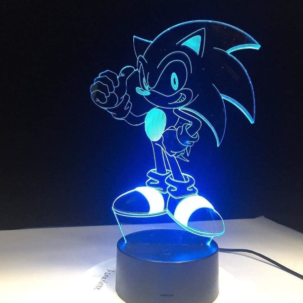 3d Sonic Night Light 1 modell og fargeendring