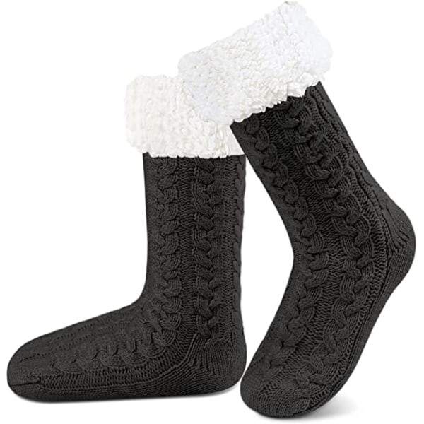 Lämpimät tossut lämpimät jalat sisätossut 1 kpl Black