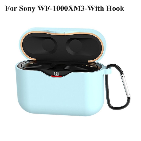 Deksel til Sony Wf-1000xm3 øretelefontilbehør Ladeboksdeksel Deksel til Sony Wf 1000 Xm3 Wf-1000xm4 skall med krok mot tap Wathet