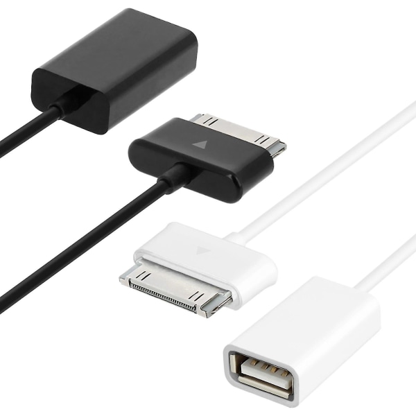 Otg 30 Pin To Female USB näppäimistö/hiiri-musta Paras White