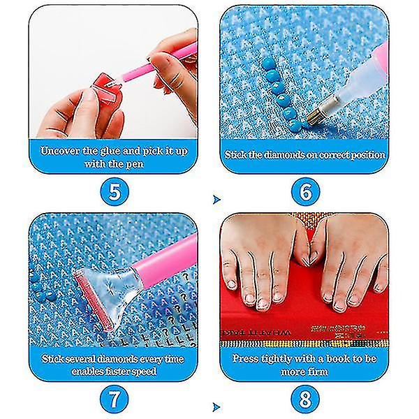 Full Drill 5d Diamomd Painting Diy Broderi Vegghengende Maling Craft Kit Home Decor Symaskin 19.6X27.6 inch