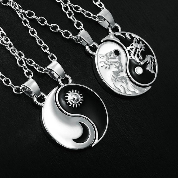 Yin Yang -kaulakoru, yksilöllinen yhteensopivuus Sun Moon -ompeleisiin ystäväkaulakoruihin 3