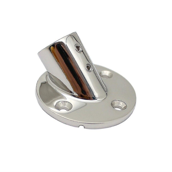 316 ruostumattomasta teräksestä valmistettu 60 asteen veneen kannen kaiteen kiinnitys 22 mm pohjaputki (hopea) (1 kpl)