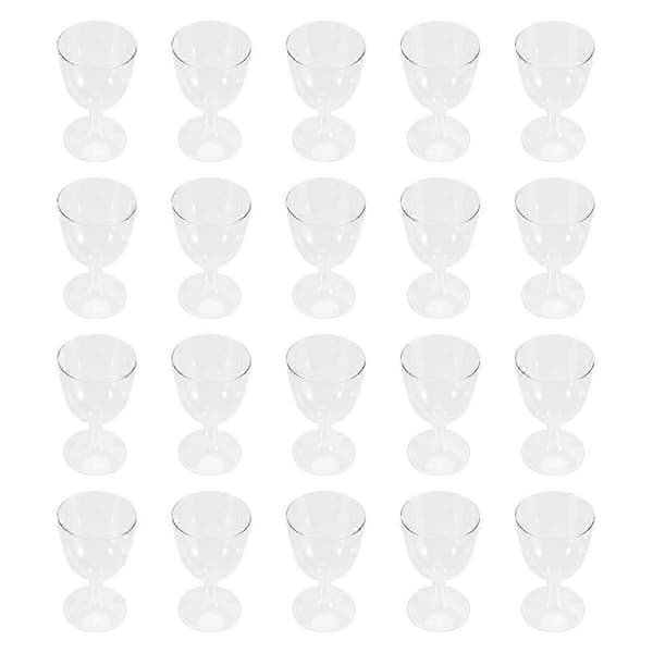 Klar plastvinglass resirkulerbart - Bruddsikkert vinglass - og gjenbrukbare kopper for Cham Edition 0630