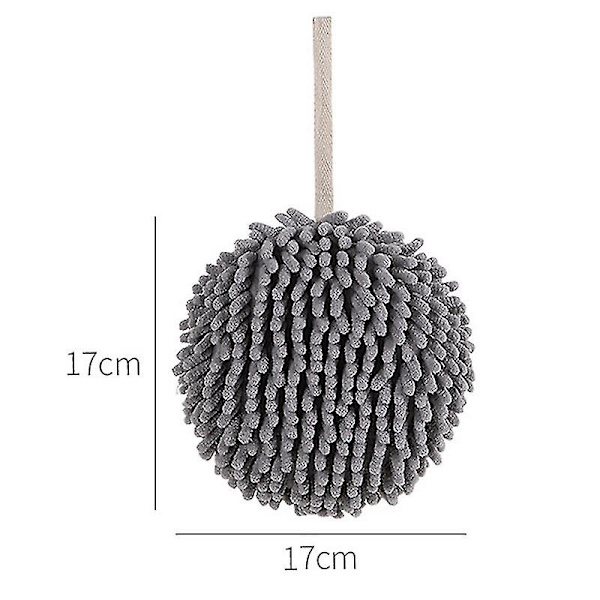 Kök Bad Handduk Snabbtorkande Mjuk Absorberande Fiberhandduk Gray