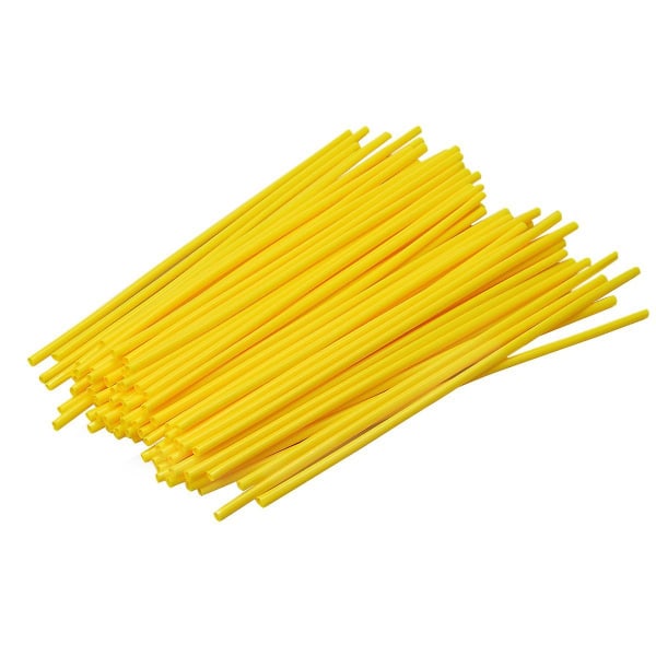 72 stk 24cm Motorcykel Hjul Fælge Eger Wrap Kit Hud Cover Sucker Protector Dekorativ Til Motorcykel Cykel Moto Tilbehør| | Yellow