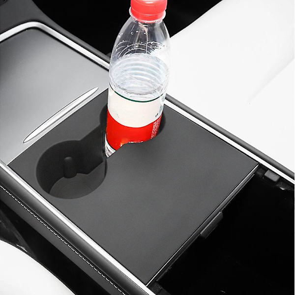 Tesla Model 3 Model Y Center Console Vannkoppmatte For Model3y Silikon Anti-Slip Vannkoppholder Tilbehør| |