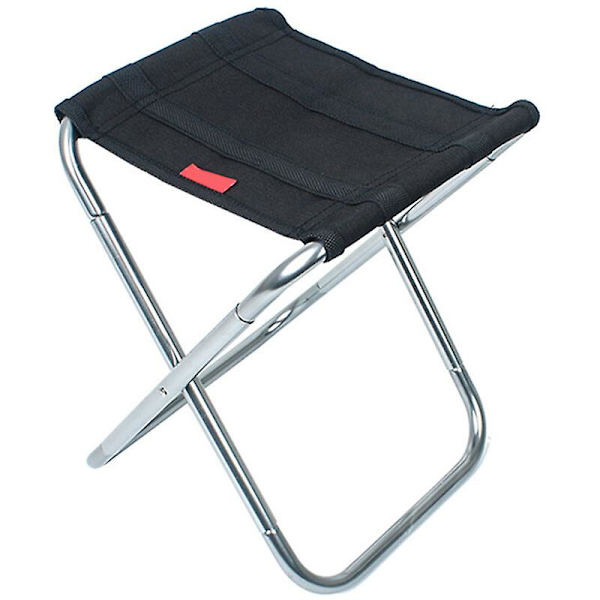 Almi Mini Folding Camping Taburet - Sølv, Letvægts Bærbar Camping Stol Sammenfoldelig Gave