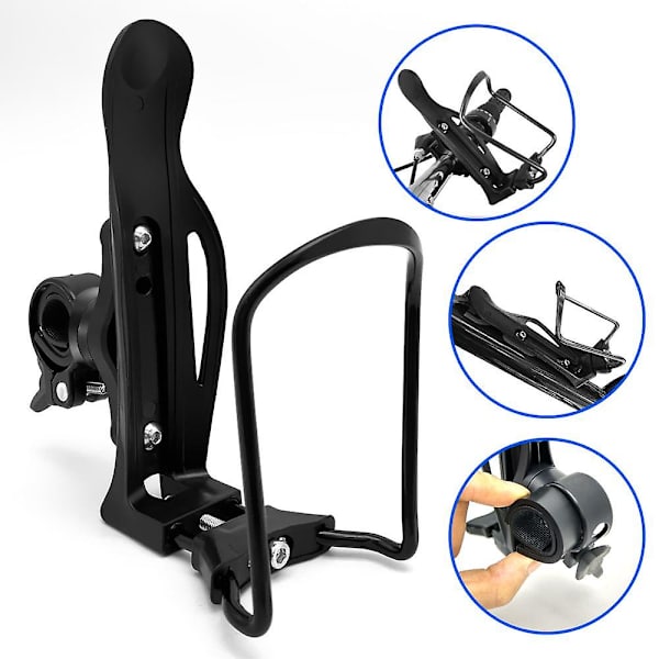 Mtb cykel vandflaskeholder med 360 graders roterbar adapter Cykelkop drikkeflaskebur til mountainbike tilbehør - cykelflaskeholder Adapter