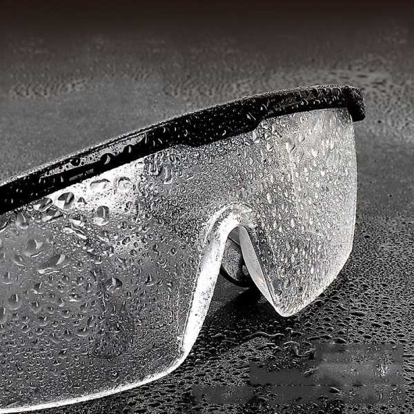 Anti-splash Øjenbeskyttelse Arbejde Sikkerhedsbriller Vindtætte Støvtætte beskyttelsesbriller Optisk linseramme Cykelbriller Briller| | Black