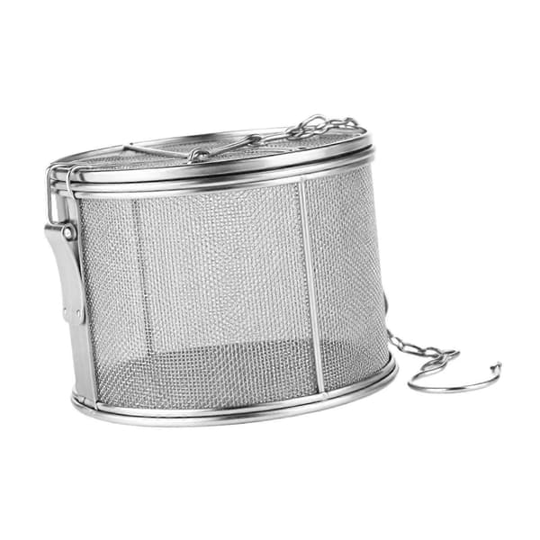 Tekule-infuser i netting, krydderkurv, tekrydder-infuser i rustfritt stål med finmasket netting Diameter 12cm