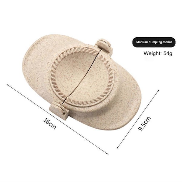 DIY Dumplings Maker Vetehalm Dumplingform Dumpling Wrapper Gadget Dumplingklämmor Bakformar Köksredskap Beige M