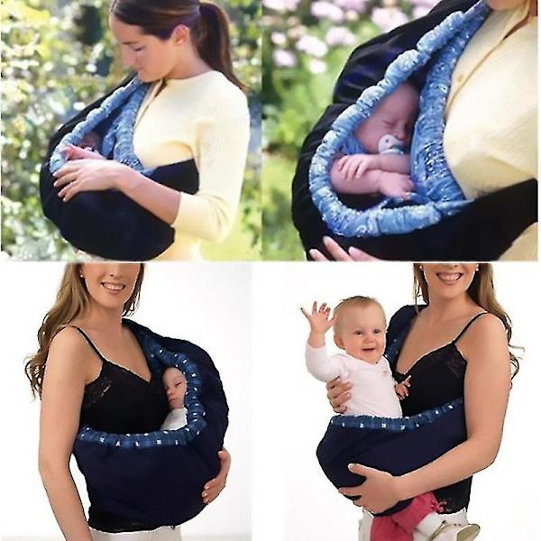Barnsele Wrap Swaddling Barn Amningspåse Frambära för nyfödd Red Plaid