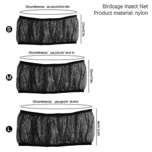 Justerbar mesh-fugleburbeskytter L