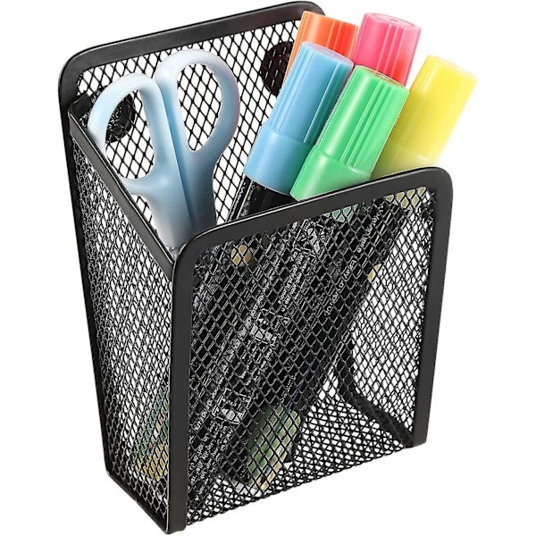Magneettinen kynäteline, mesh teräksestä valmistettu verkkokynäkori, metallinen kirjoitusvälineiden organizer