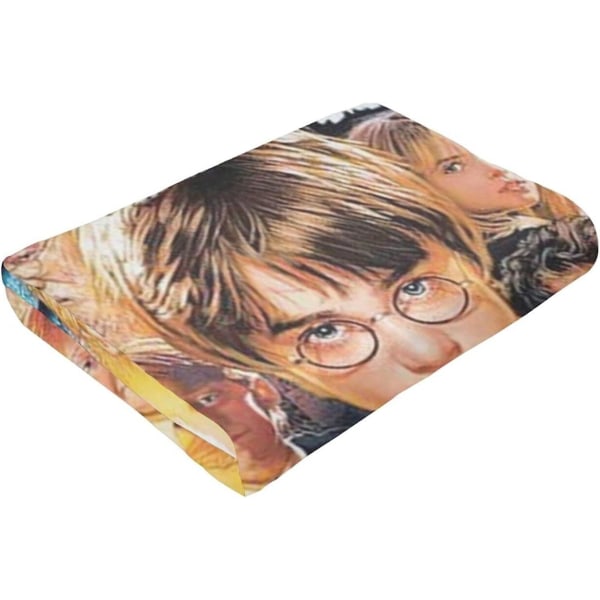 Vintage Harry Potter Fleece Täcke Storlek Lätt filt Andas Mysig Sängfilt Flera storlekar För Vuxna Barn Tonåringar Välmatchad Bedr 50x40in 125x100cm