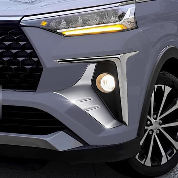 For Veloz Avanza 2022+ Chrome Tåkelys foran Tåkelys Tåkelys Rammedekorasjon