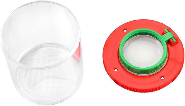 Indsæt Viewer Forstørrelsesglas Baghave Explorer Insekt Bug Viewer Indsamlingssæt til Børn og Børne Bug Catcher (2 stk. Bug Krukke)