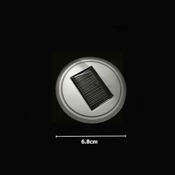 Aurinkolataus Valaiseva Led Water Coaster Car Cupin pidike Auton tunnelman sisäinen tärinävalotunnistin ja valo S0v8| | Red