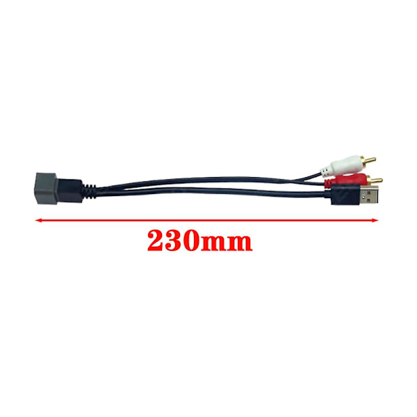Radio 8-pins grensesnitt USB-port-inngang holdekabel for Nissan bilstereo erstatning - høyttalerlinje