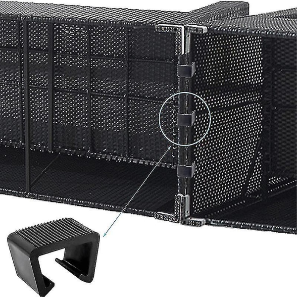 Rattan møbelklemme Multifunktions flettet sofaforbindelse Fastgørelseselement Holdbar udendørs 5,25 cm _(happyshop)