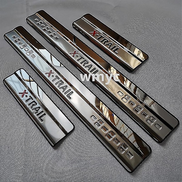 Dørterskelplate i rustfritt stål, velkomstpedal, tilbehør til bilstil, Nissan X-trail T32, 2014-2021