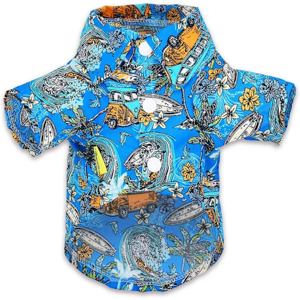 Pet Camp Shirt Havaiji T-paita Koira Polo Lomavaatteet Pienille Koirille, Almi Pieni Lahja