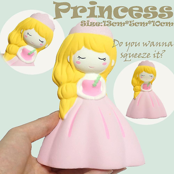 Squishyies Tecknad Bedårande Prinsessa Doftande Långsamt stigande Squeeze Stress Reliever Leksak