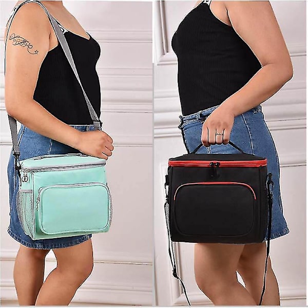 Bærbar kjølebag for piknik, isolert matpose for camping, shopping, treningsstudio, reiser, studenter - egnet for kvinner og menn