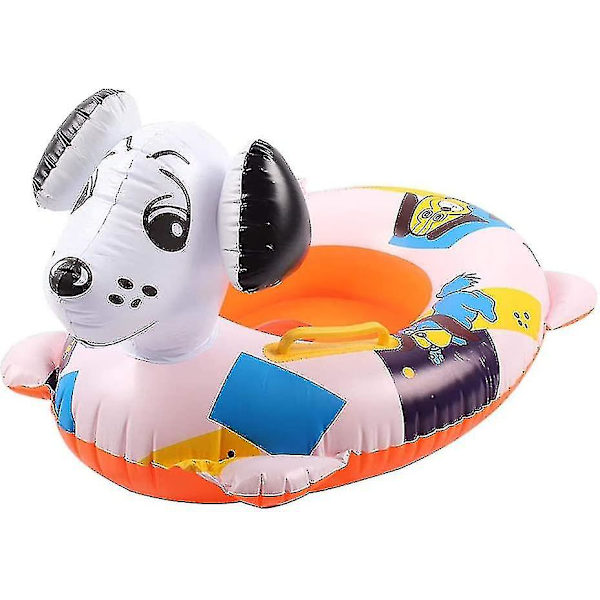 Hundsimring Uppblåsbar simring Pool flytande leksak (slumpmässig färg)